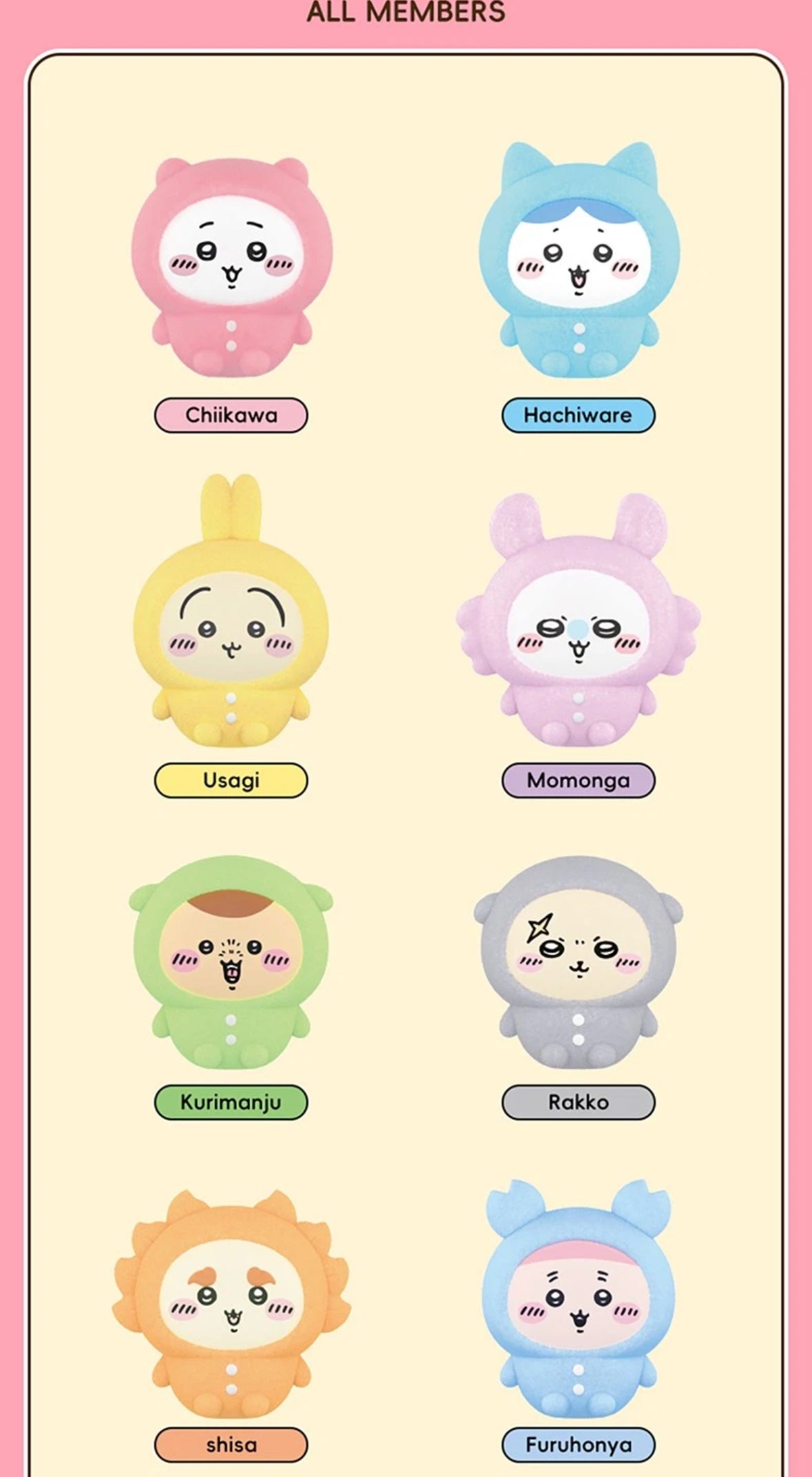 MINISO Chiikawa Pajama Party Sitting Series Blind Box Blind Box [1 Box]