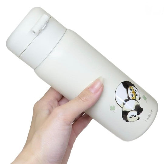 mofusand Stainless Steel One-Push Bottle Panda - Nyan (350ml)
