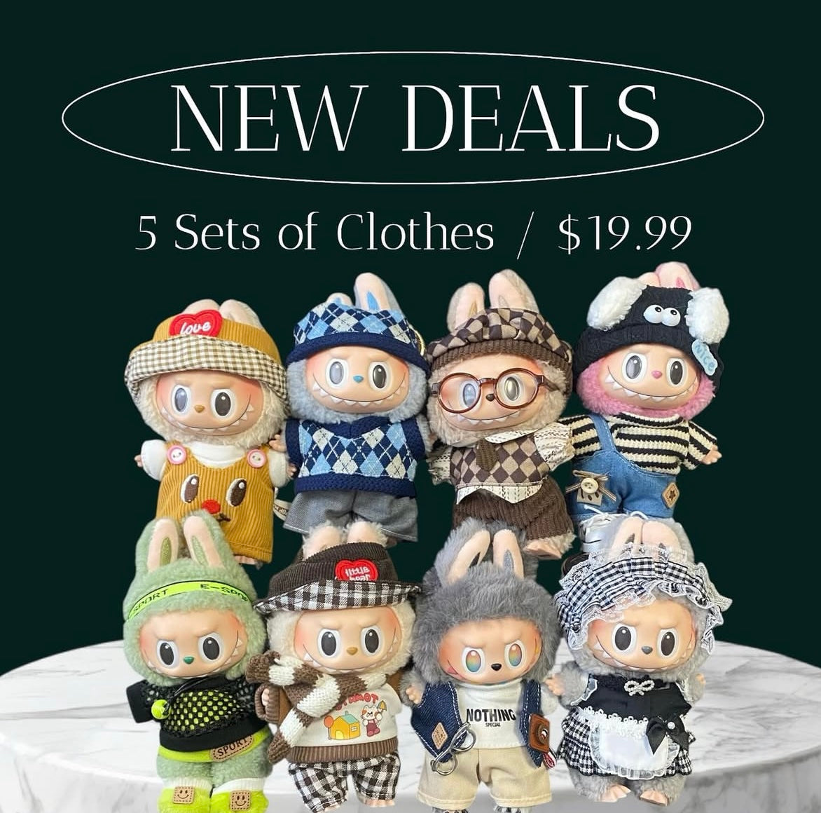 *Special deals* Doll Clothes & Accessories (Randomly Selected 5 Pieces)