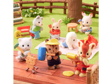 Sylvanian Family (Calico Critters) Baby Builders Series Blind Bag Surprise Collectible - Single Blind Bag
