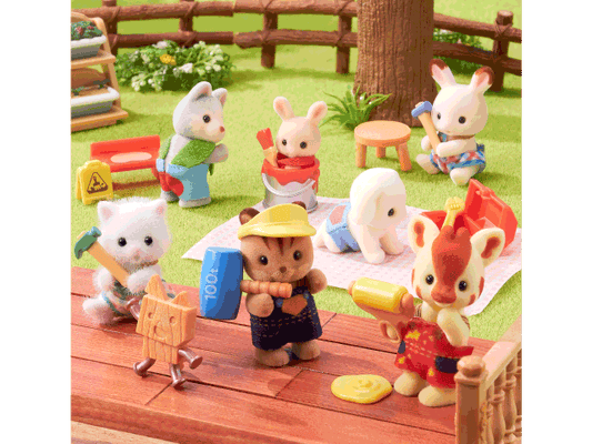 Sylvanian Families(Calico Critters) Baby Builders Series Blind Bag Surprise Collectible - Single Blind Bag
