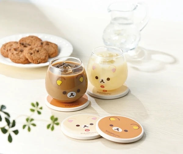 Rilakkuma Yurayura Tumbler / Ceramic Water-absorbing Coaster (S-3)