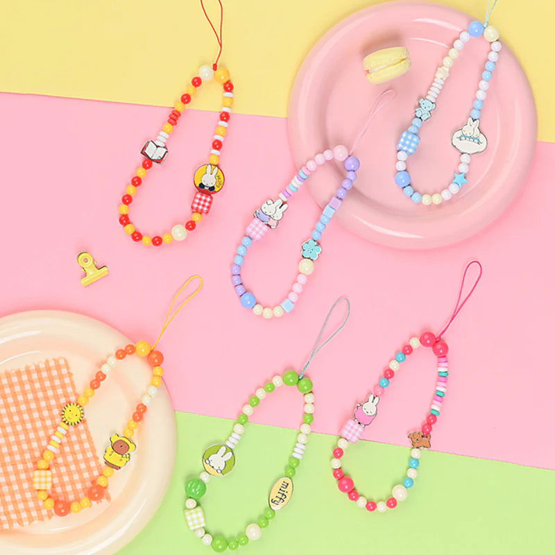 Miffy's Daily Series Bead Chain Strap Keychain [1 Box] (S-1)
