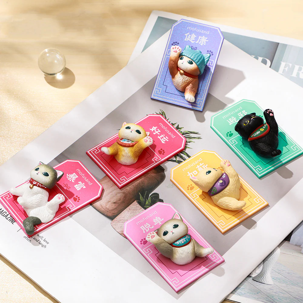 Mofusand Good Luck Series Refrigerator Magnet Blind Box [1 box] (S