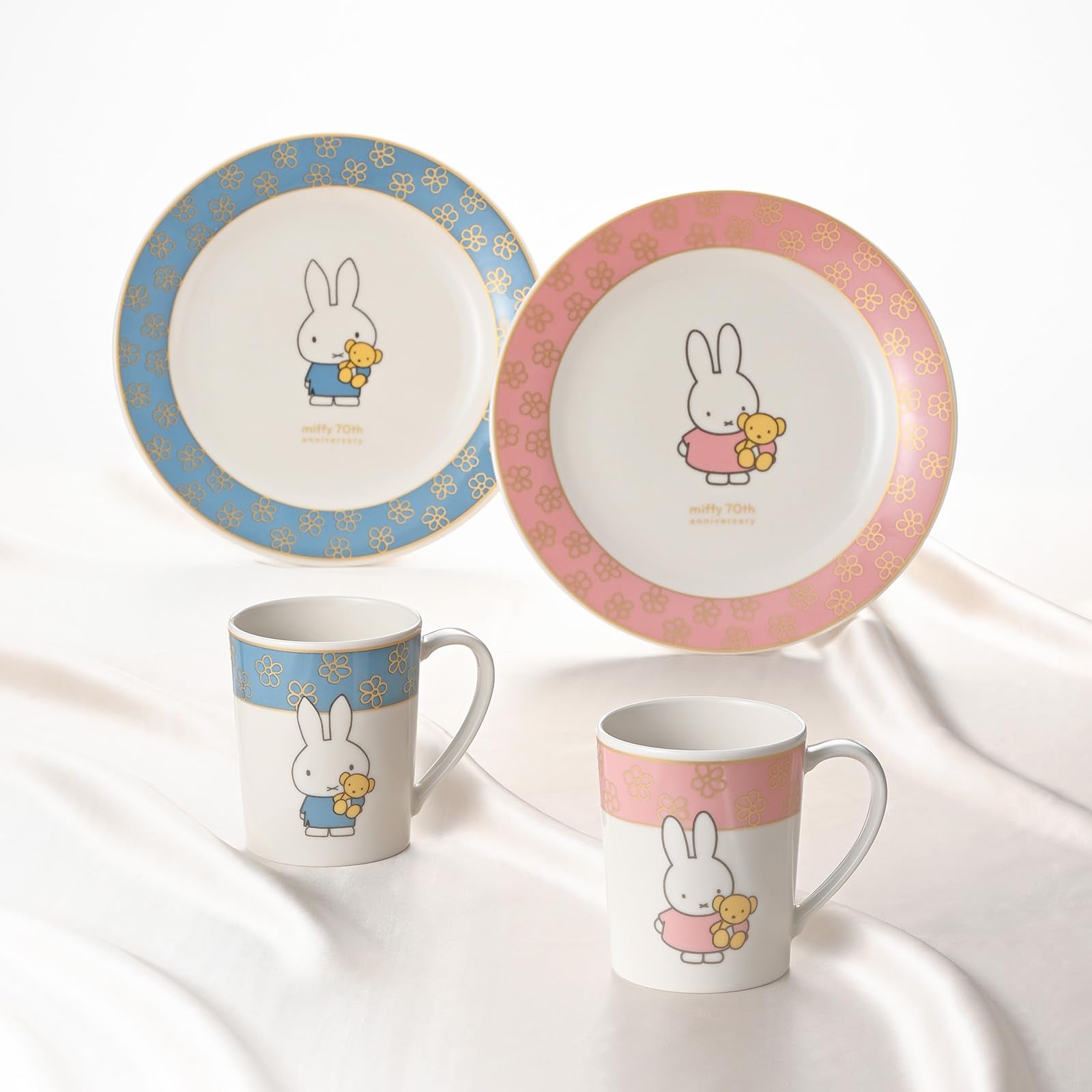 Miffy 70th Anniversary Porcelain plate, Mug (S-1)