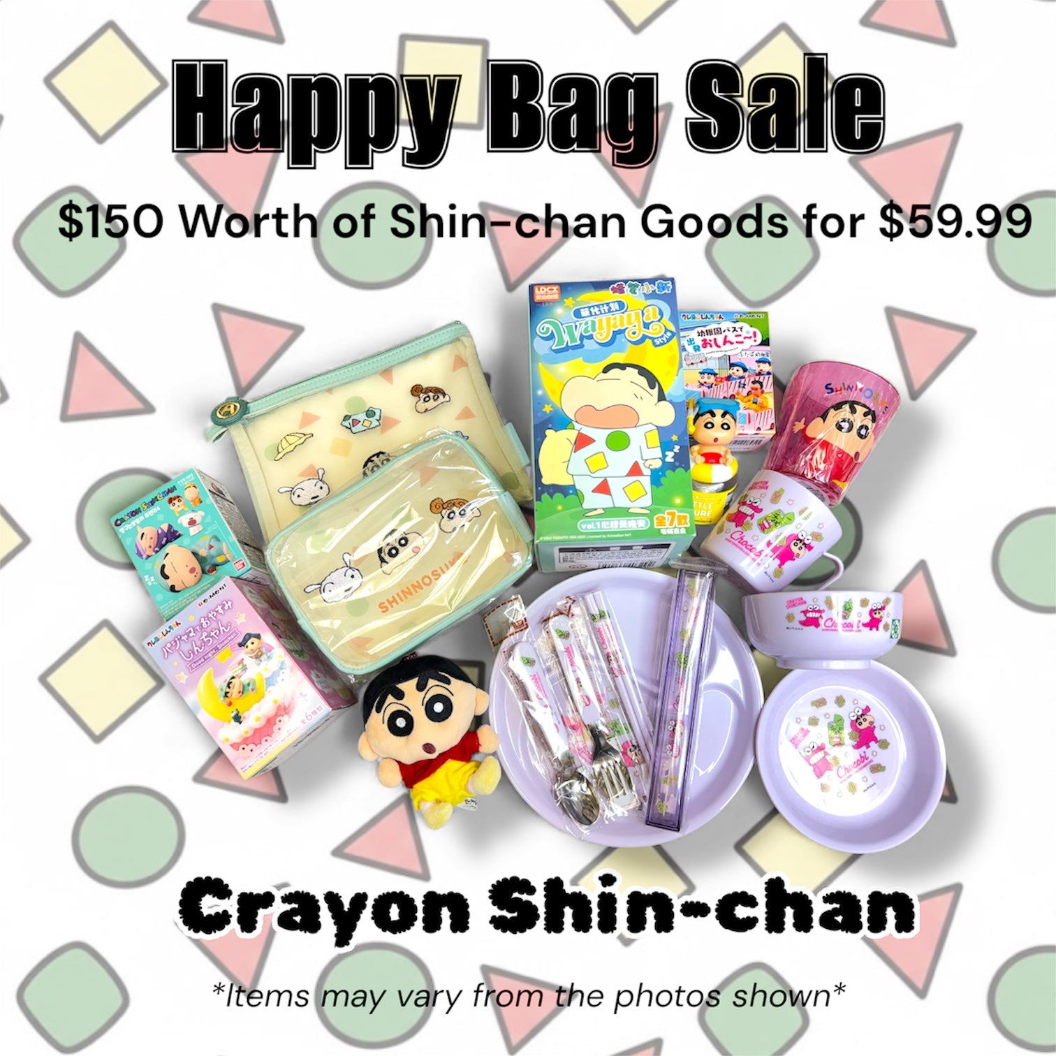 Shin-chan Happy Bag $150 Worth for $59.99