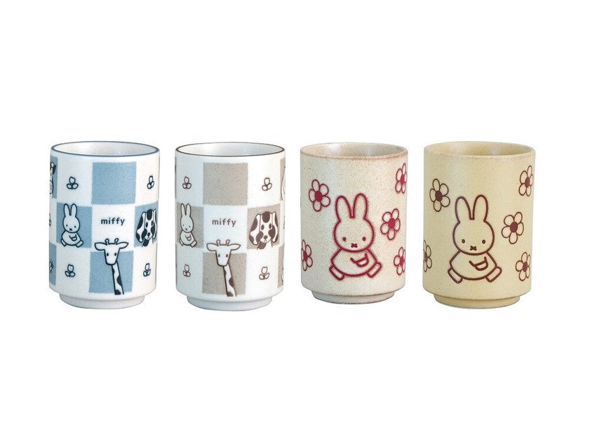 Miffy Japanese Yunomi Tea cup 280ml -Flowers (S-2) – Bunny's Cafe