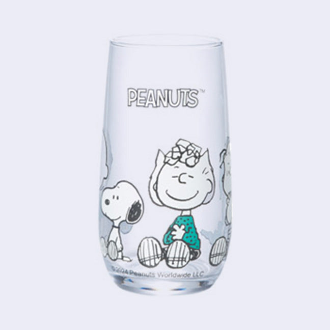 Snoopy & Friends Glass Cup 360ml (S-1)
