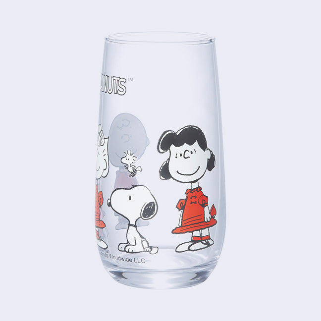 Snoopy & Friends Glass Cup 360ml (S-1)