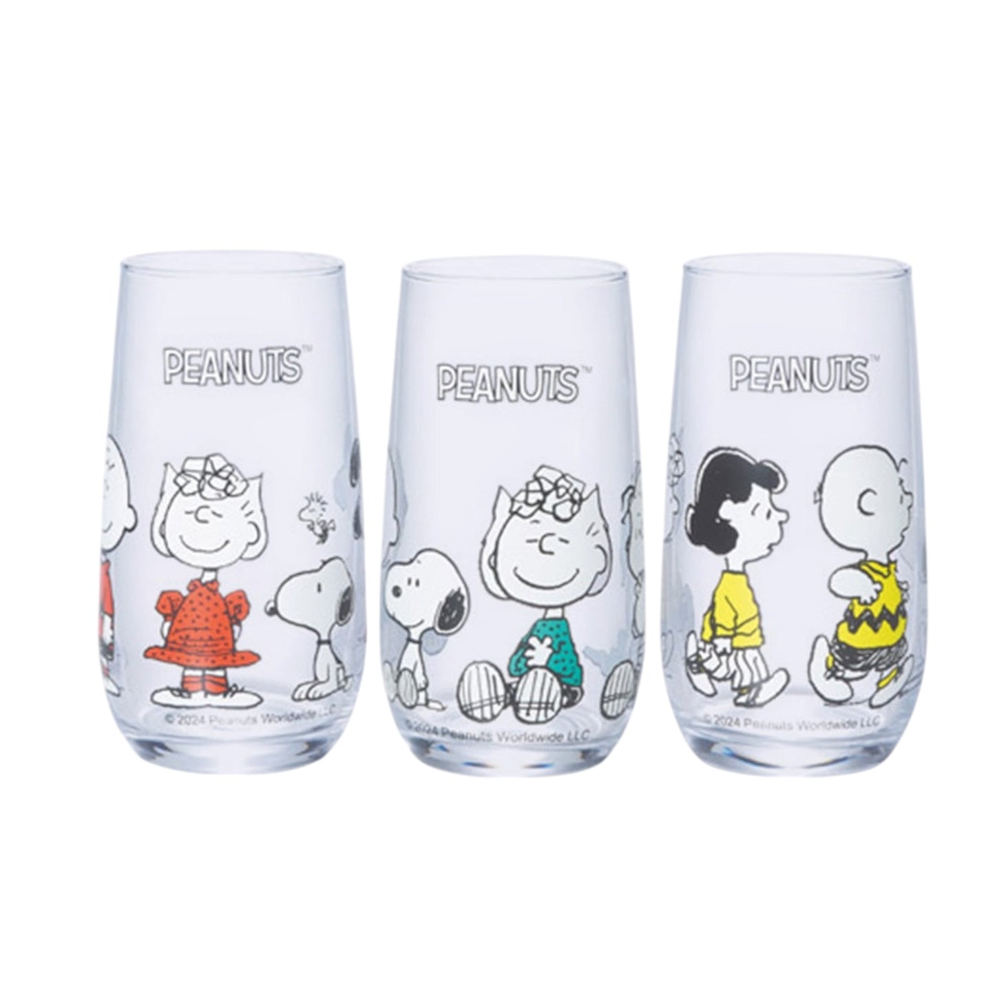 Snoopy & Friends Glass Cup 360ml (S-1)