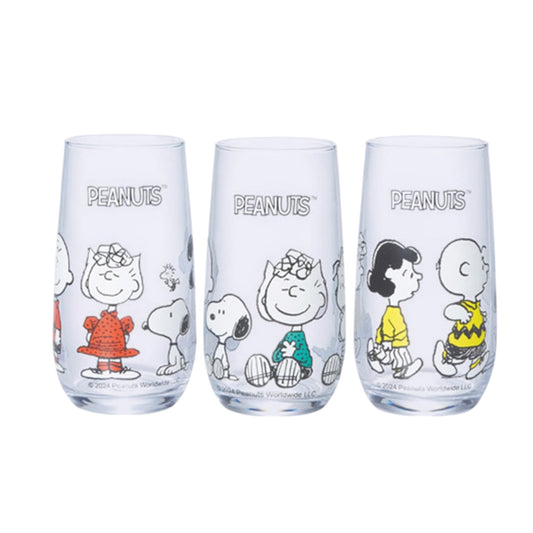 Snoopy & Friends Glass Cup 360ml (A-1)