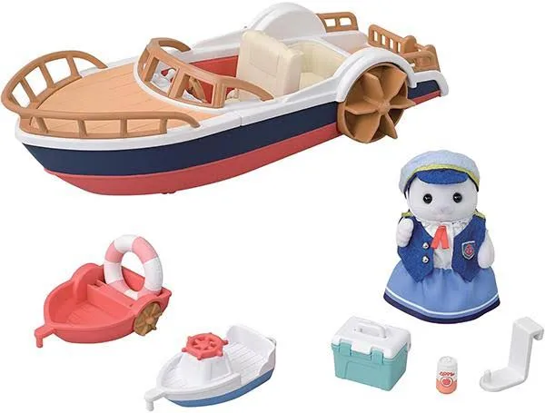 Sylvanian Families (Calico Critters) -Captain Seal’s Exciting Boat Set (S-5)