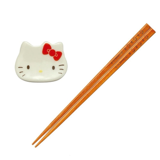 Hello Kitty Chopsticks and Chopstick Rest  (S-3)