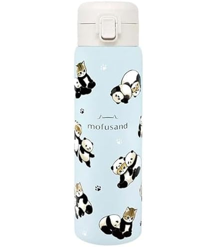 mofusand - Stainless Steel One-Push Bottle Panda Nyan (480ml)