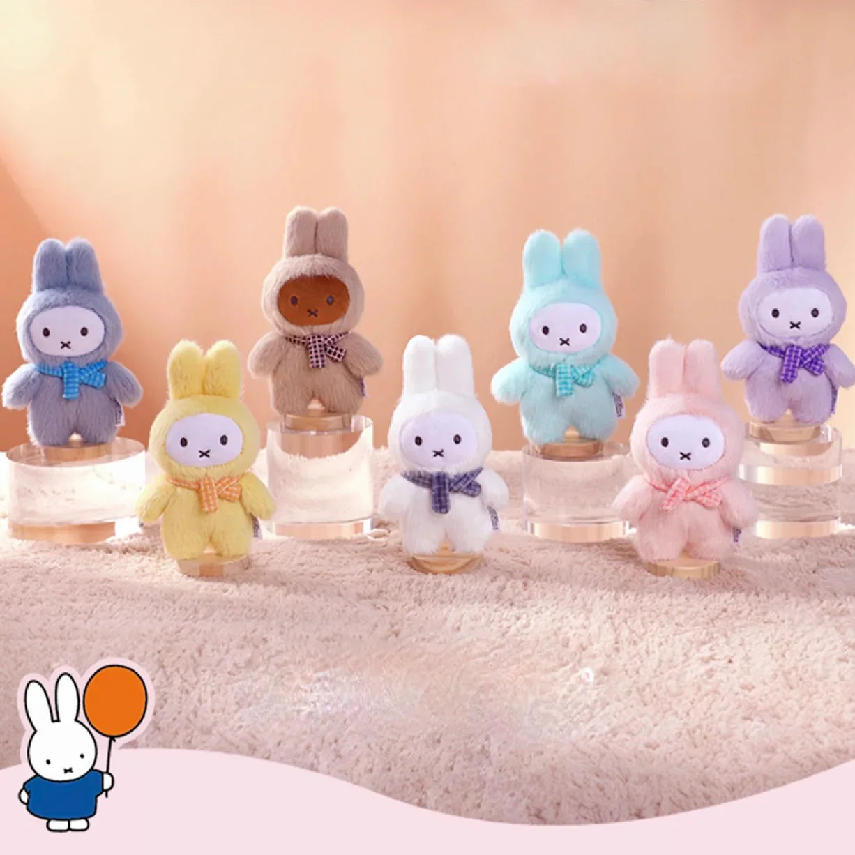 Vipo x Miffy Macaron Plush Series 2 Standing Blind Box [1 Box] (S-1)