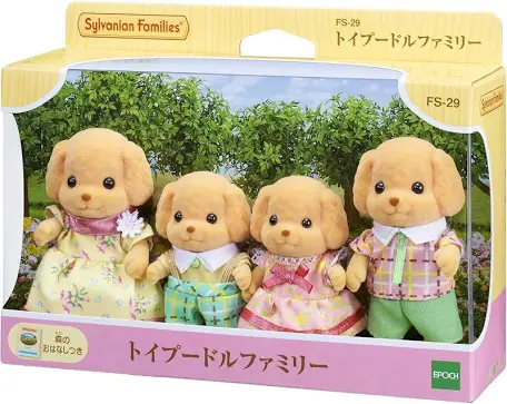 Sylvanian Families Calico Critters - Toy Poodle Family (S-4)