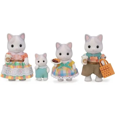 Sylvanian Families Calico Critters - Latte Cat Family (S-4)