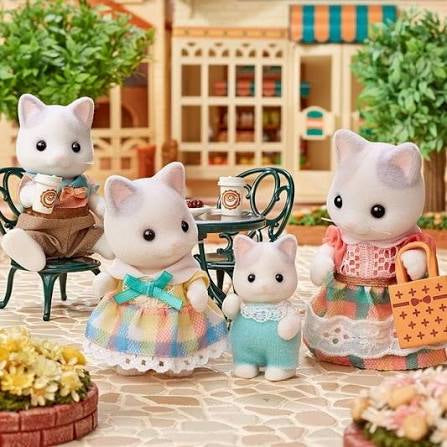 Sylvanian Families Calico Critters - Latte Cat Family (S-4)