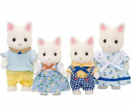 Sylvanian Families Calico Critters - Silk Cat Family (S-5)