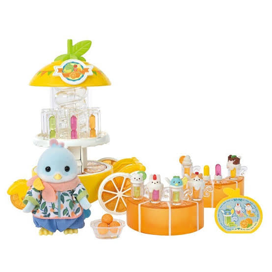 Sylvanian Families Calico Critters - Citrus Bird Juice Stand Set (S-5)