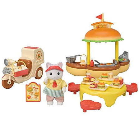 Sylvanian Families Calico Critters - Hamburger Wagon (S-5)
