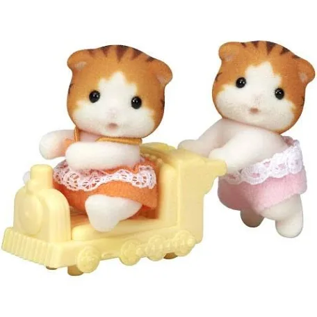 Sylvanian Families (Calico Critters) - Maple Cat Twins (S-4)