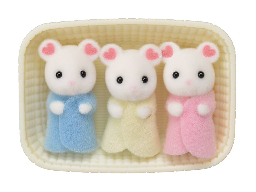 Sylvanian Families (Calico Critters) - Marshmallow Mouse Triplets (S-4)
