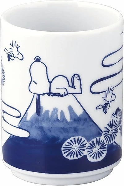 Snoopy Yunomi Tea Cup 300ml / Sake Cup 50ml (S-2)