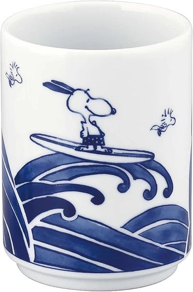 Snoopy Yunomi Tea Cup 300ml / Sake Cup 50ml (S-2)