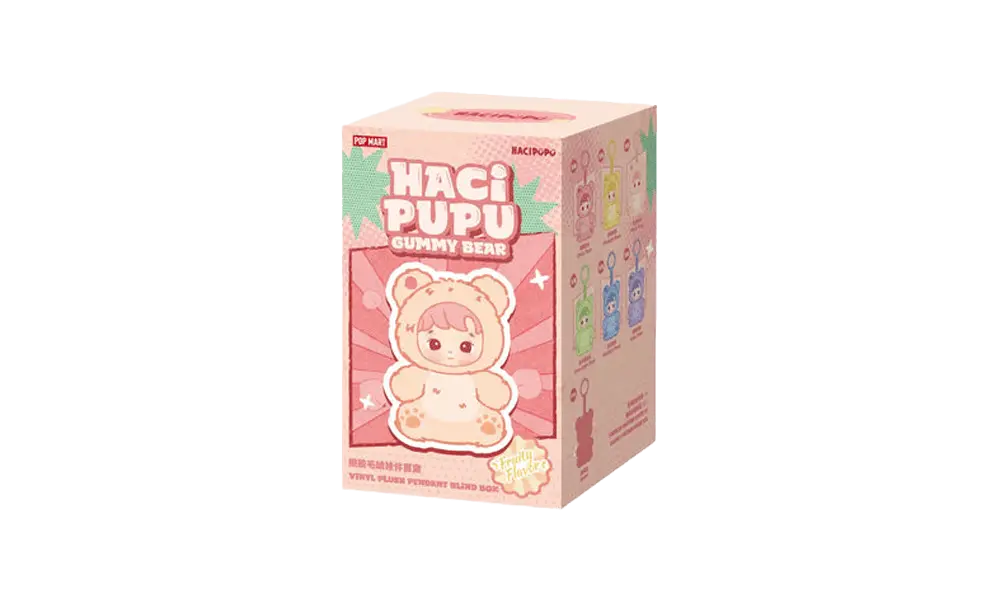 Pop Mart HACIPUPU Gummy Bear Series Plush Doll Single Blind Box [1 Box]