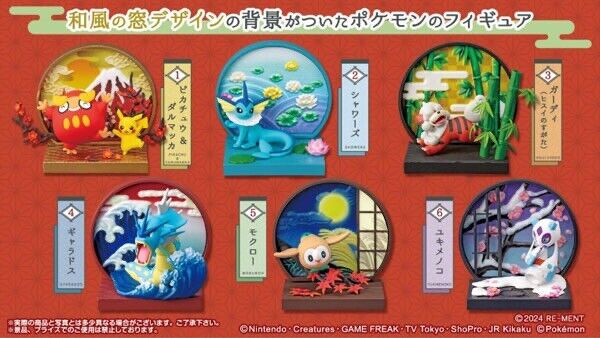 Re-Ment Pokemon Wa no mado Japanese Collection - Single Blind Box
