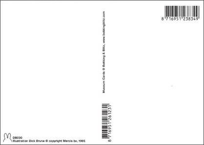 Miffy Post Card - Horizontal (C-5)