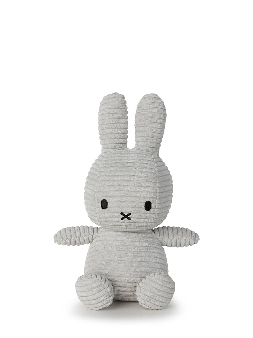 Bon Ton Toys Miffy Eco Corduroy 9” (23cm) SOFT GREY (C-1)