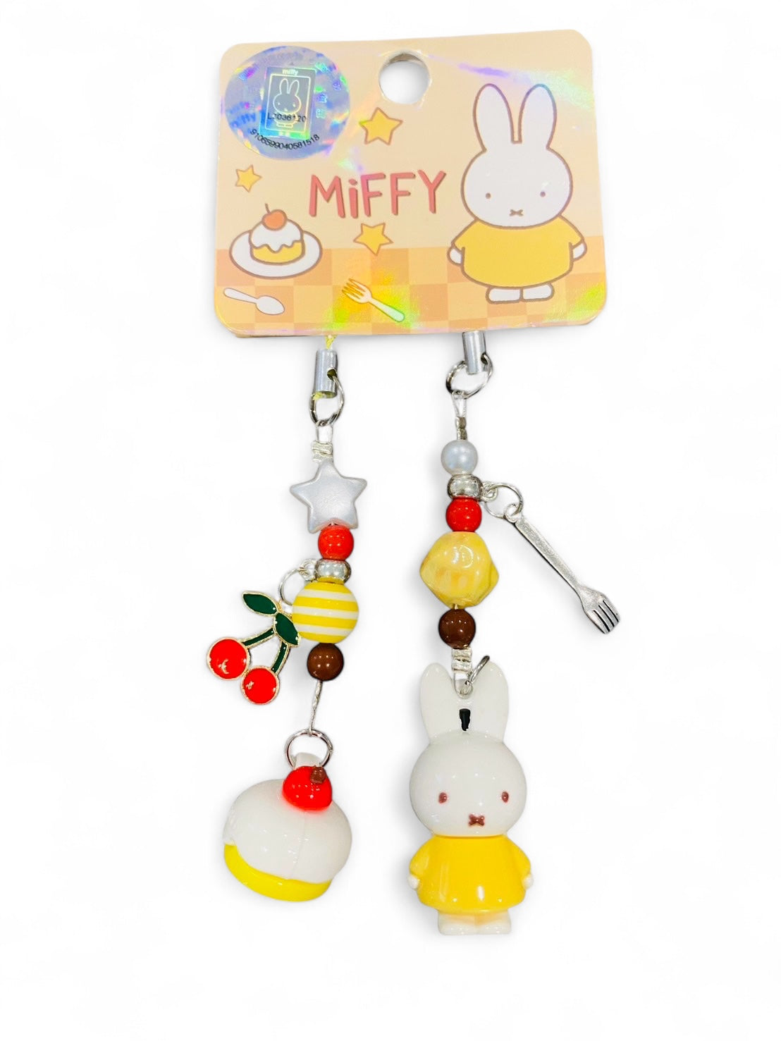 Miffy Beaded Keychain (C-2)