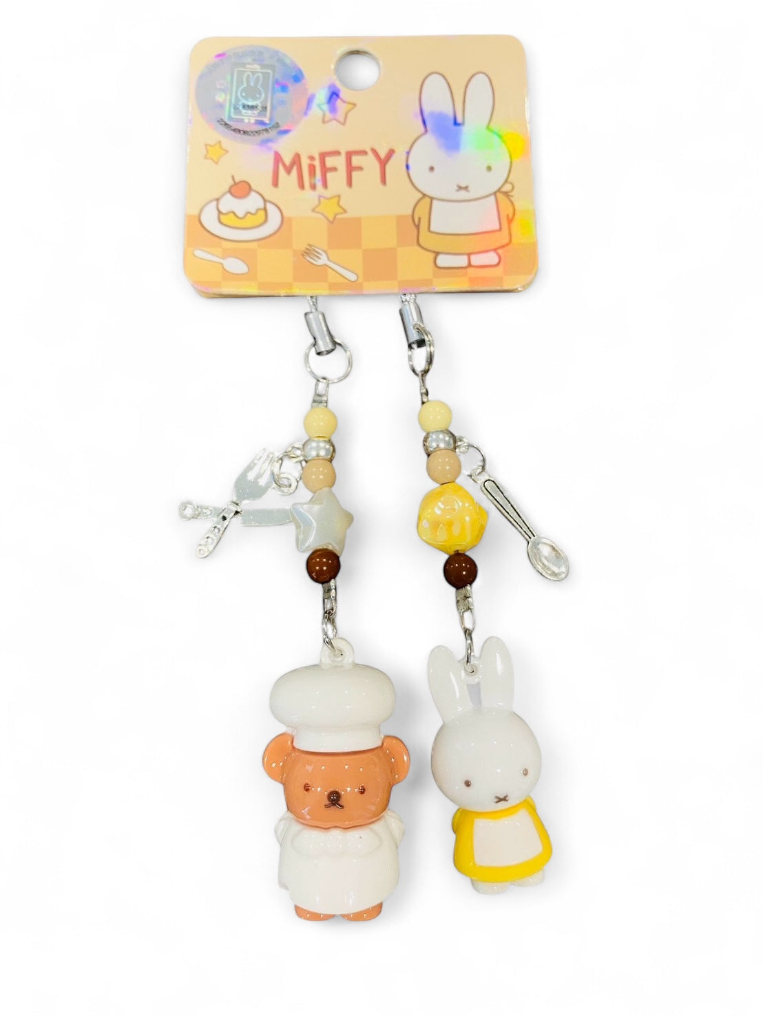 Miffy Beaded Keychain (C-2)