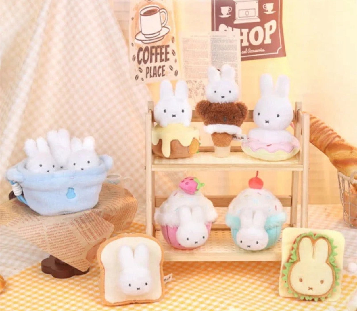 Miffy Food Workshop Plush Keychain Blind Box [1 Box]
