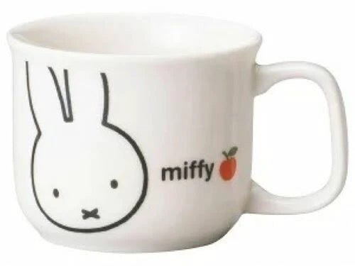 Miffy - Ceramic Rice bowl, Mug, Curry dish, Lenge, Ramen noodle bowl, Easy to scoop UD bowl M, Brion (Double handled soup cup (S-1)