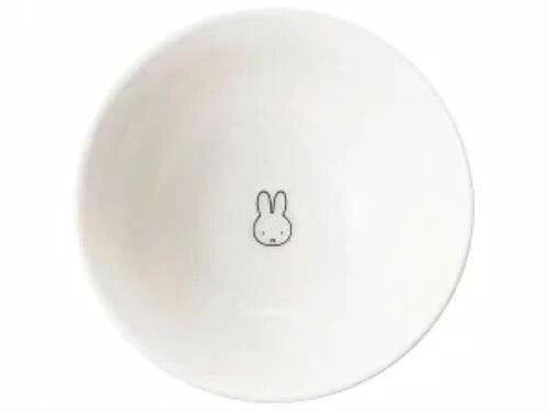Miffy - Ceramic Rice bowl, Mug, Curry dish, Lenge, Ramen noodle bowl, Easy to scoop UD bowl M, Brion (Double handled soup cup (S-1)