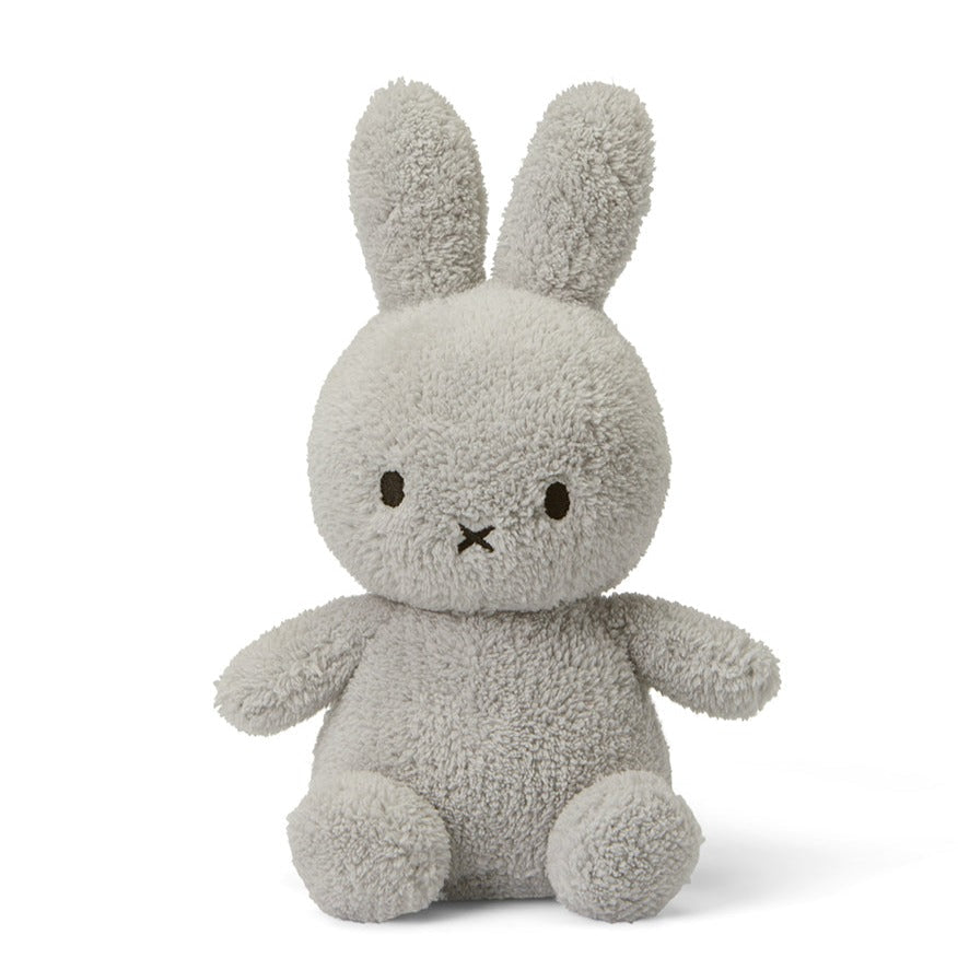 Miffy Bon Ton Toys Miffy Sitting Soft Terry Plush 9” (23cm) Light Gray (C-1)