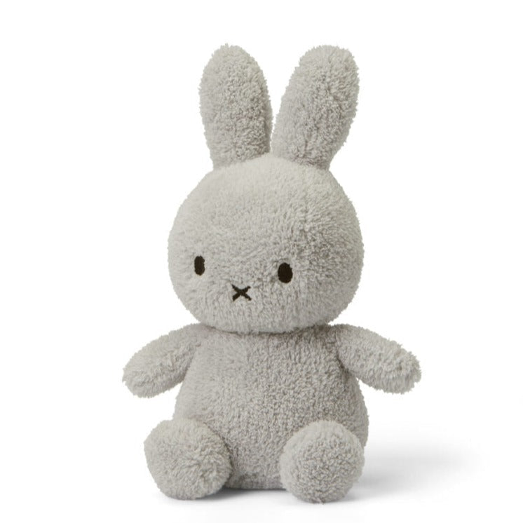 Miffy Bon Ton Toys Miffy Sitting Soft Terry Plush 9” (23cm) Light Gray (C-1)