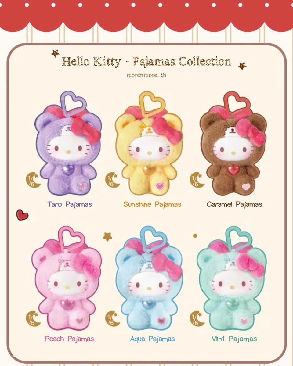 HELLO KITTY Teddy Pajamas Series Blind Box [1 Box] – Bunny's Cafe