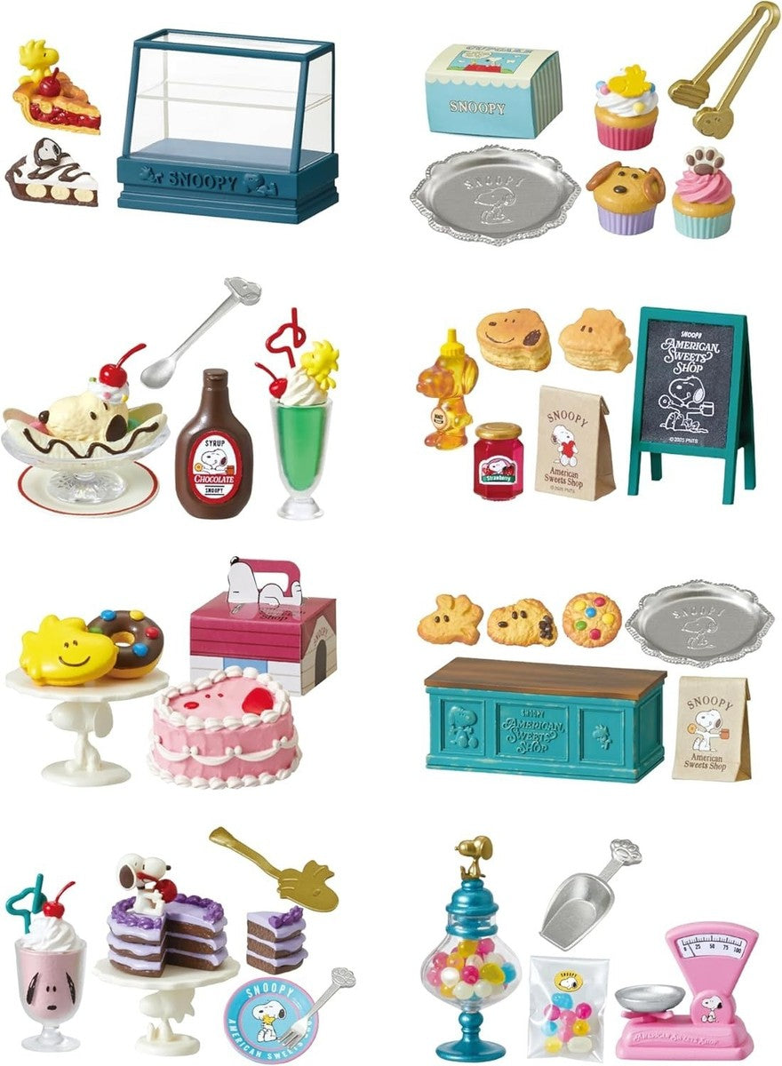 Re-ment Snoopy American Sweets Shop Blind Box - Single Blind Box