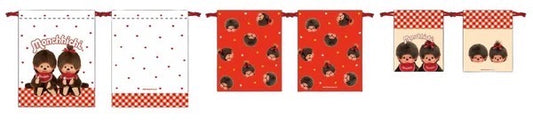 Monchhichi 3 Size Kinchaku bags (C-3)