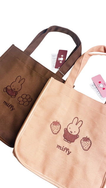 Miffy Strawberry Chocolate Series - Canvas Tote (S-2)