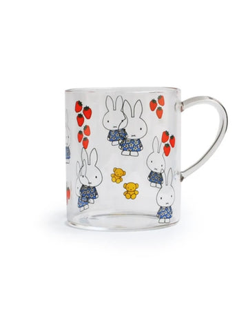 Miffy Heat-resistant Glass Mug - Strawberry (S-1)